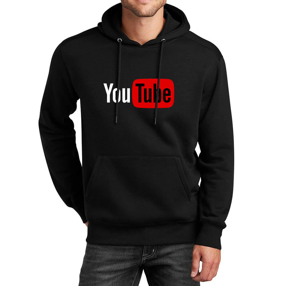 UNISEX YOUTUBE HOODIE COLOR BLACK / MEDIUM SIZE AVAILABLE